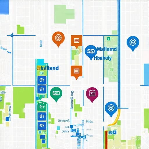 Advanced Oakland Local SEO Insights Oakland cityscape with digital marketing icons representing local SEO
