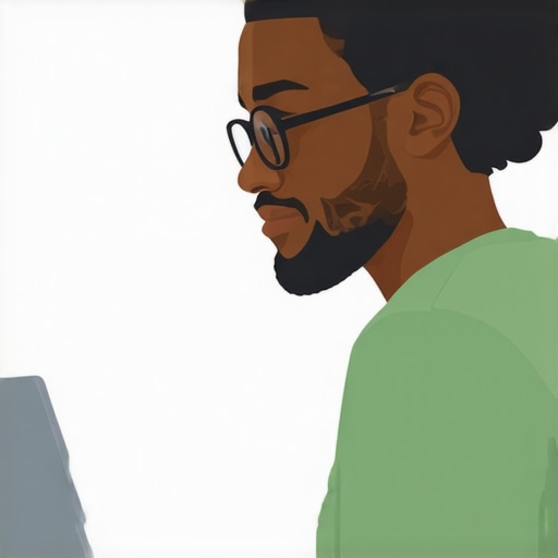 A small Oakland business owner editing their Google Business Profile on a laptop in a cozy cafe.