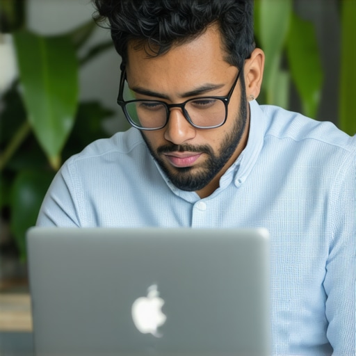 Business owner updating local SEO profile in Oakland cafe