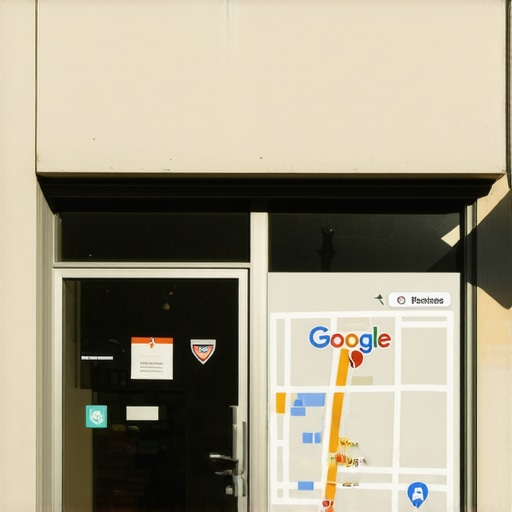 Business storefront in Oakland with Google Maps location marker.