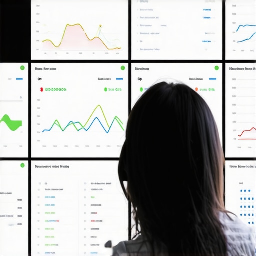 Person reviewing local SEO performance metrics on a computer screen with Oakland references.