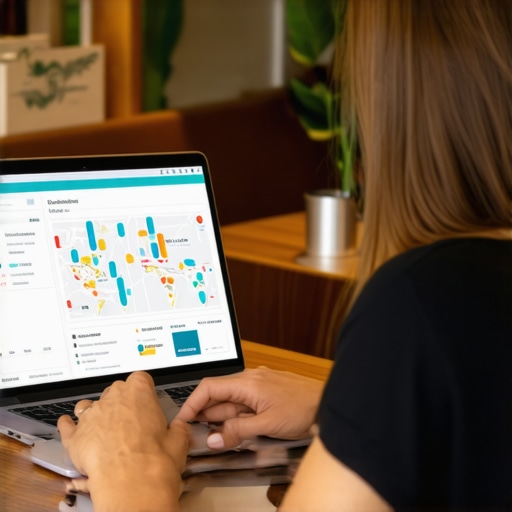 Oakland business owner analyzing SEO performance with dashboard tools.