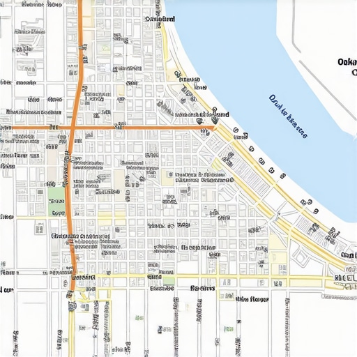 Map illustration showing precise Oakland business locations and landmarks to enhance local SEO signals.