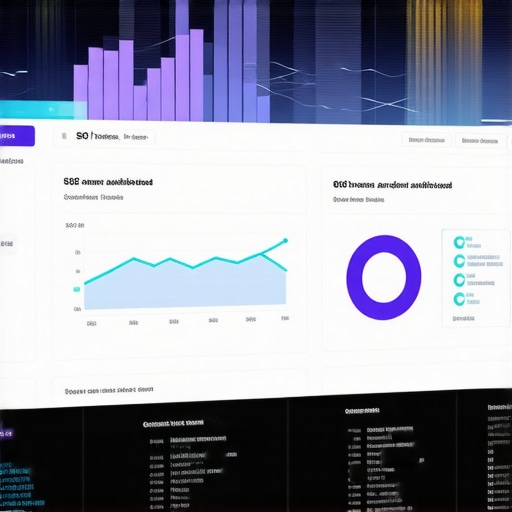 Close-up of a computer screen displaying SEO analytics and tools for local business optimization.