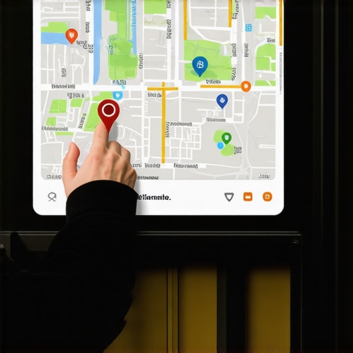 Close-up of a digital map showing a pin being moved to an Oakland shop location